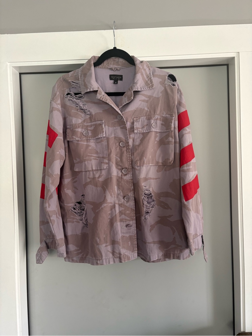 Topshop, military style jacket